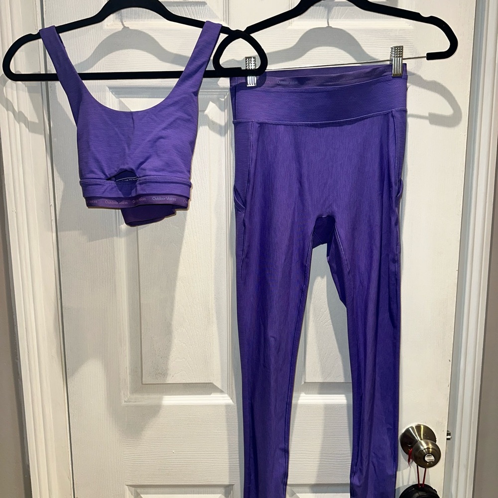 Outdoor Voices Violet Sportswear SET